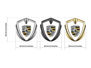 Porsche Badge Autoadesivo Look Corse Alta Qualità